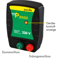 Patura Weidezaun Netzgerät 230V - P3000