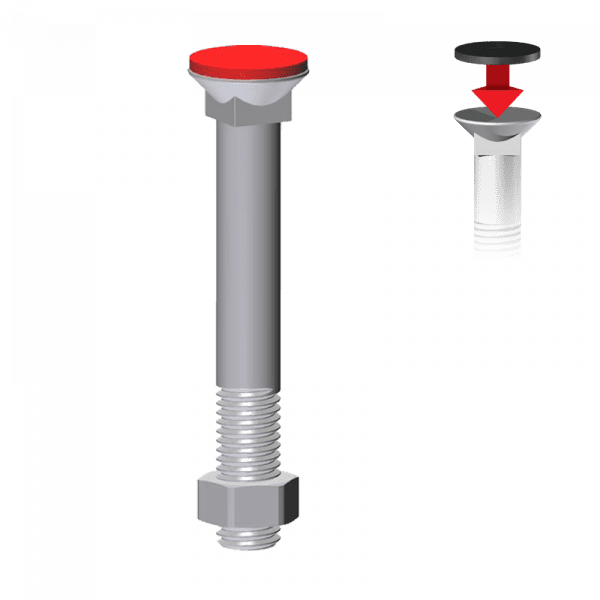 SCHRAUBEN TFCC 12*90 Cl.12.9 Hartmetall Kopf