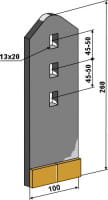 Verschleißteil Hartmetall 260mm - passend zu Väderstad 419996-1 / Amazone 78101949 / Köckerling 9034