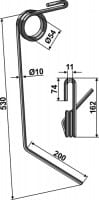 Striegelzinken L - passend zu Kverneland AC431802