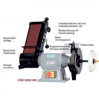 Elmag Kombi Schleifmaschine KSM 1000/200 N - 400V