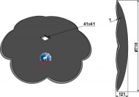Kleeblattscheibe Ø720x7 Kleeblattscheibe Ø720x7