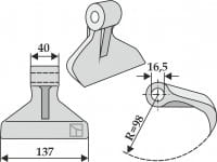 Hammerschlegel - passend zu Berti ML/0007 / Müthing MU000306