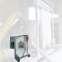 Radialventilator für Hackschnitzel-Trocknung - 1,1kW / 380V