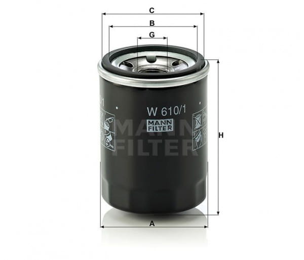 Motorölfilter Mann Filter W 610/1