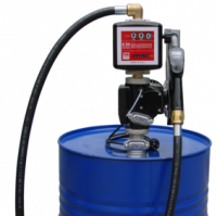 Zuwa Diesel / Biodiesel Fasspumpe 230V / 56 l/min - mit Teleskoprohr 95cm