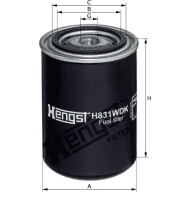 Hengst Filter H831WDK Kraftstofffilter SpinOn