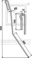 Striegelzinken - Aussen links