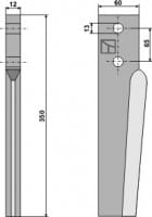 Kreiseleggenzinken 350mm L - passend zu Breviglieri Kreiseleggenzinken 350mm L - passend zu Breviglieri