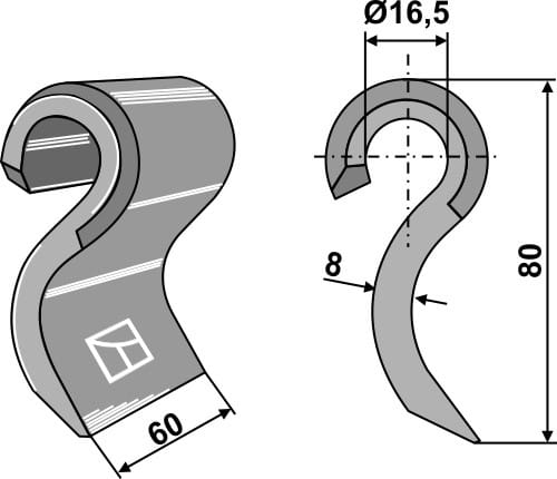 Schlegel - passend zu Mulag 173679 / Humus 856.00.001
