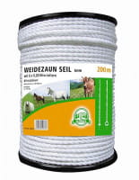 Weidezaunseil / Elektroseil weiß - 6mm / 200m