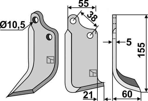 Fräsmesser R - passend zu Agria 176712868