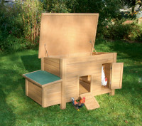Holz Hühnerstall - 146 x 74 x 80cm