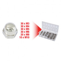 Sortiment Edelstahl-Muttern, metrisch