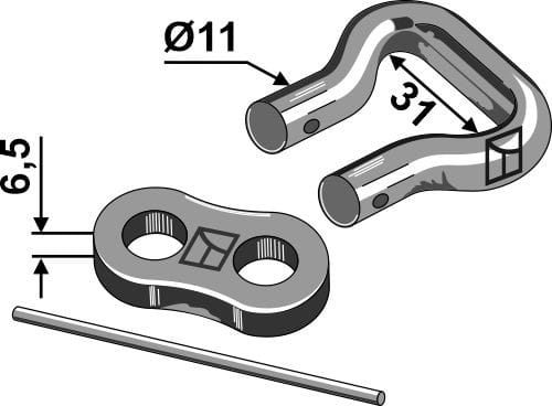 Kettenschloß Ø11 - 694120