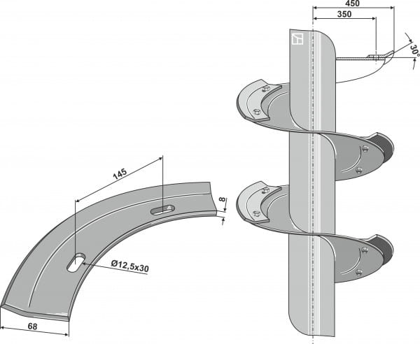 Schneckensegment L - passend zu Hemos 93015200