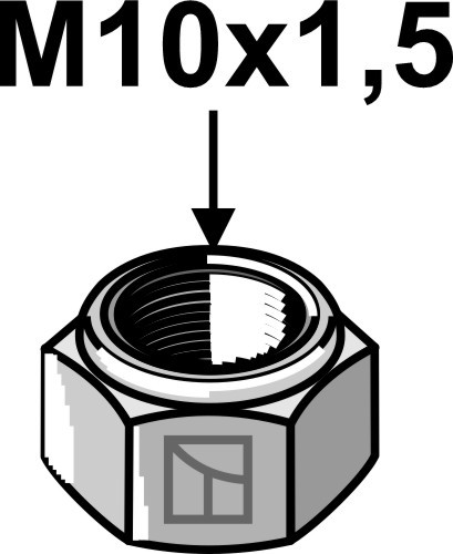 Selbstsichernde Mutter M10
