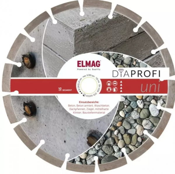 Elmag Diamanttrennscheibe UNI 125x10 - 22,2mm Bohrung