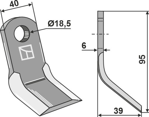 Y- Messer - passend zu Dücker 945000860