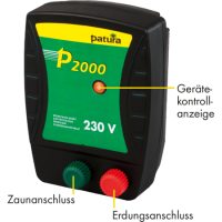 Patura Weidezaun Netzgerät 230V - P2000