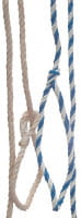 Anbindestrick Jute/PP blau-weiß 320cm kleine Schlaufe