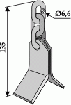 Y- Messer 70 mit 3-gliedr. Kette (RK 2 1/2 B) für Bomford