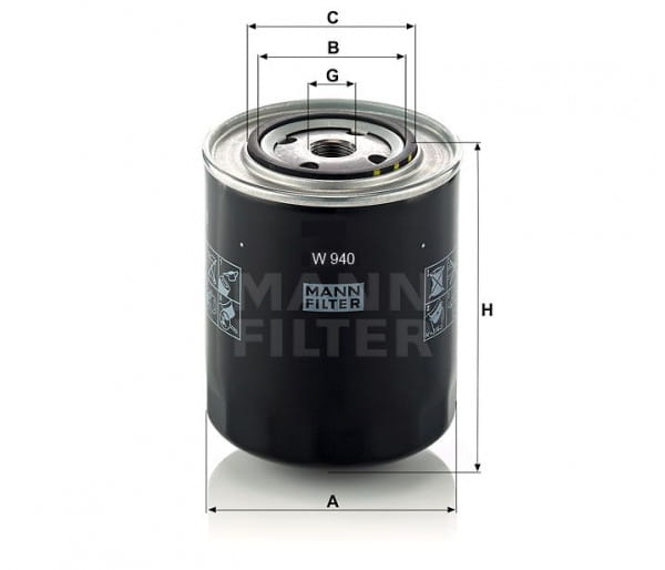 Mann Filter W 940 Ölfilter SpinOn