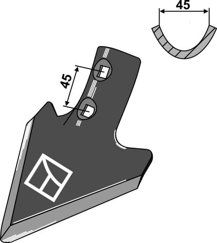 Schar K30 - passend zu Kongskilde 101155539 / HE-VA