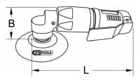 KS Tools 1/4" Druckluft-Polierer