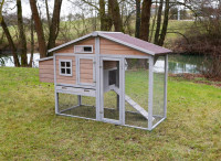 Holz Hühnerstall - 181 x 65 x 118cm