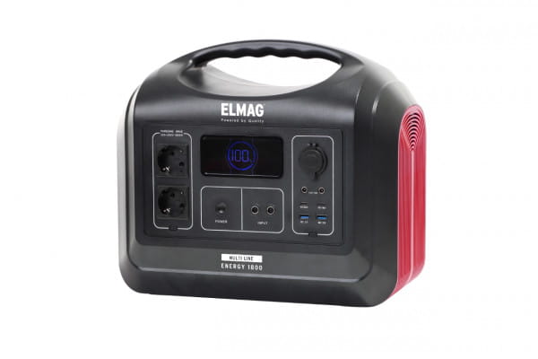 Elmag Tragbare Powerstation ENERGY 1800 - LiFEPO4 Akku mit 1480Wh